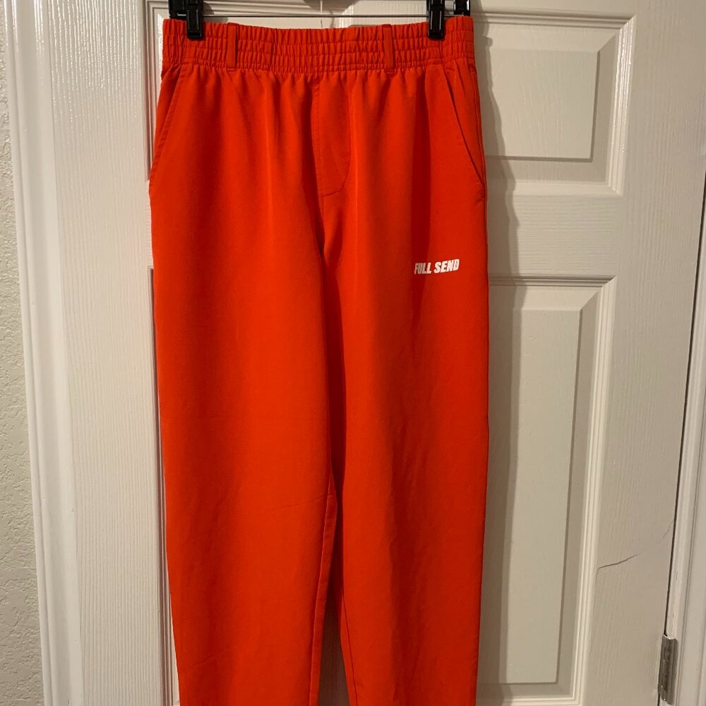 Full Send Men's Red Athletic Pants, Size Medium